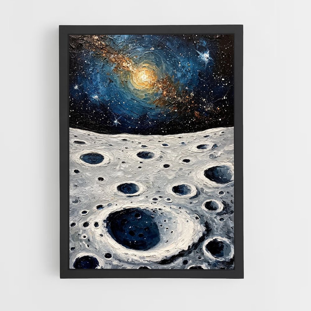 Poster Univers enchanteur artistique – affiche Art spatial (vue 2)